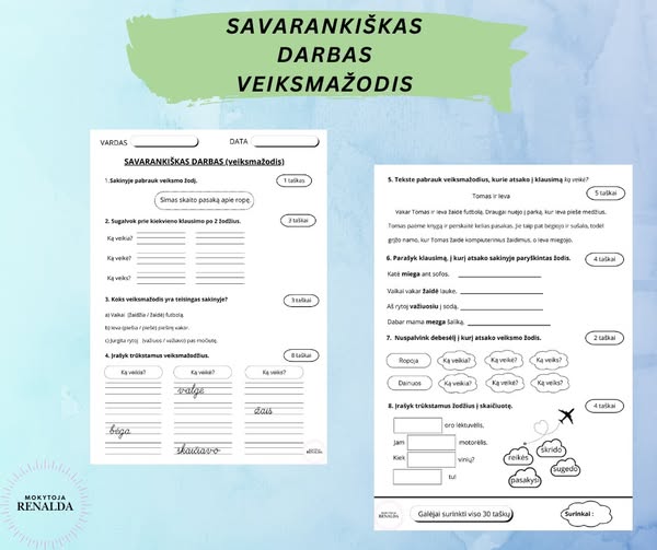 Savarankiškas darbas (veiksmažodis)