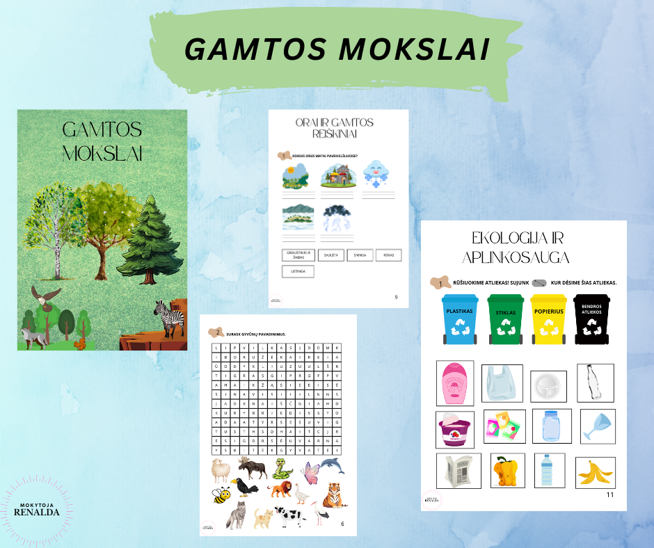 Gamtos mokslai“ – užduotys pradinukams