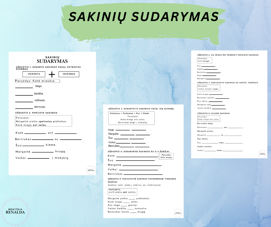Sakinių sudarymas