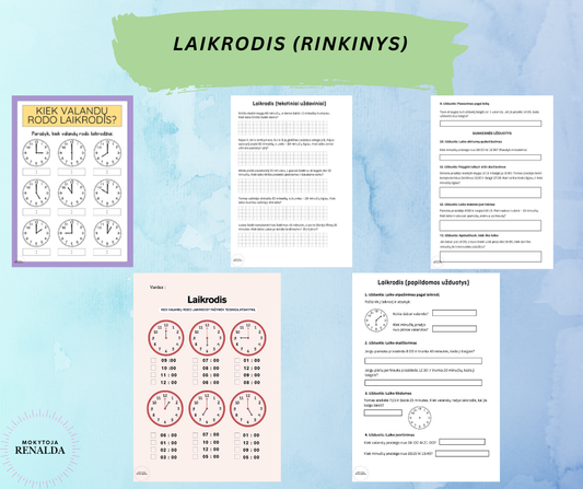 Užduočių rinkinys „Laikrodis“ (2 klasė)